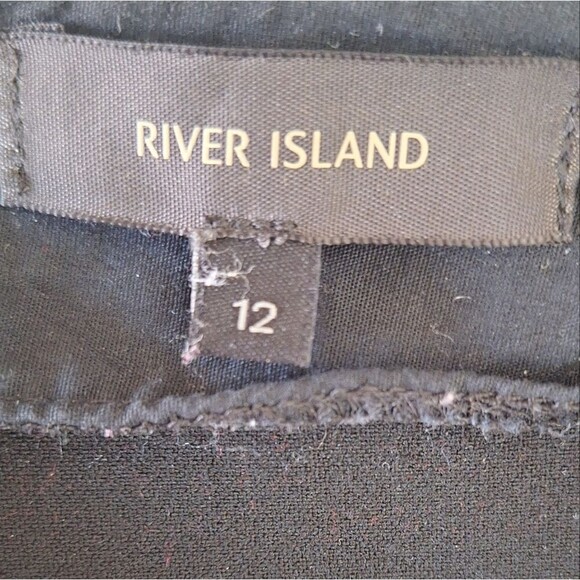 River Island Womens Coquette Skort Short Plaid Faux Leather Side Zip Size 8 - Picture 2 of 15